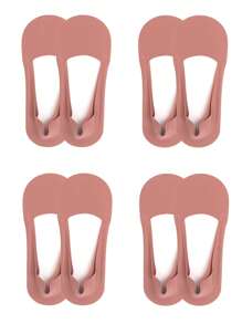 1/2/4 Pairs Of Women's Socks, Ultra-Thin Invisible Non-Slip Boat Socks, Comfortable And Soft High-Elastic Ankle Socks In Summer, Novel And Interesting Solid Color Socks, Fashionable White Socks, Suitable For Daily Travel And Party Use Boat Socks, Casual Holiday Gifts For Mother's Day, Easter, Spring And Summer, Wedding Anniversary Whimsical Gothic Style Four Seasons Gifts, Black Socks, White Socks