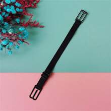 1/3pcs Set Bra Strap Extender, Adjustable Metal Buckle, Solid Color Polyamide Elastic Non-Slip Shoulder Strap Clips, Black, White, Beige, Lingerie Accessories Summer Cooling,Beach,Travel