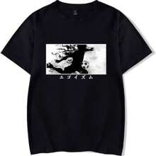 Anime Blue Lock Merch T-Shirt Casual Short Sved T Shirt Uni Tee - màu đen - Xem 1