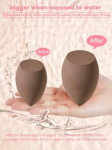 50/40/30/20/10/5pcs Makeup Kit, Including: 10 Pieces Of Liquid Makeup Sponge+10 Pieces Of Mini Liquid Makeup Sponge+10 Pieces Of Triangular Powder Puff For Loose Powder And Makeup Set+10 Pieces Of Air Cushion Powder Puff For Facial Makeup