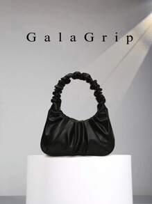 1 件高品质褶皱迷你单肩手提包，适合外出和聚会的时尚单品