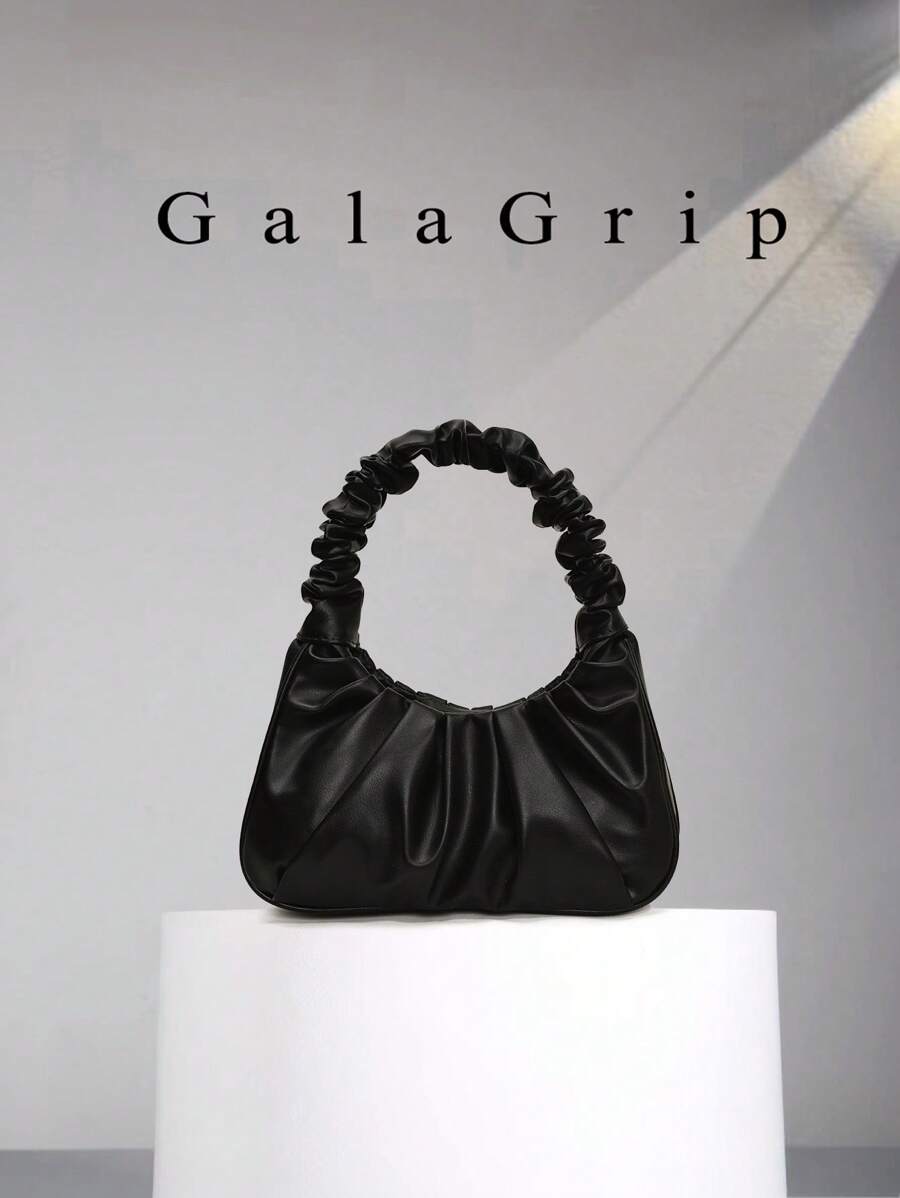 1 件高品质褶皱迷你单肩手提包，适合外出和聚会的时尚单品