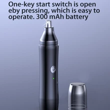 新款电动鼻毛修剪器电动眉毛剃须刀鼻毛修剪器可洗鼻毛剪刀。