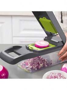 Multifunctional Vegetable Cutter Hand Pressed Vegetable Crusher Fruit Divider Onion Mushroom Cutter Potato Shreds Slices And Graters Multifunctional Vegetable Cutter Hand Pressed Vegetable Crusher Fruit Divider Onion Mushroom Cutter Potato Shreds Slices And Graters Potato Cutter Home Kitchen Multifunctional Vegetable Cutter Cucumber Potato Cutter Kitchen Gadget Manual Lemon Juicer Plastic Multifunctional Orange Juicer Manual Juicer With Scale Measuring Cup Fruit Squeezer Simple Orange And Lemon Juicer Cup - Lake Blue - View 5