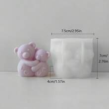 Recline Hugging Bear Silicone Mold, Minimalist And Multipurpose