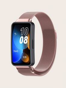 1 buc. Curea de ceas inteligentă milaneză din oțel inoxidabil, detașabilă magnetică solidă, compatibilă cu Band 8 / Band 9