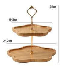 1 件装多层水果盘，家庭客厅茶几零食糖果盘托盘，3 层可盛放干果、开胃菜、下午茶 - 彩色 - 查看 8