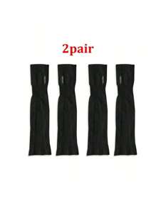 2 Pairs Ice Silk Arm Sleeves For Women, UV Protection Driving Cycling Sun Sleeve, Available In Black Or White