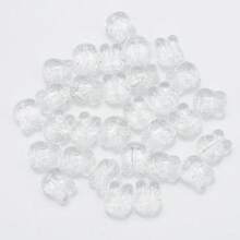 30pcs/Pack Mix Color Crystal Rabbit Pendant, Cute Rabbit Head Pattern Glass Beads Charms For DIY Jewelry Making, Necklace, Earrings, Bracelets