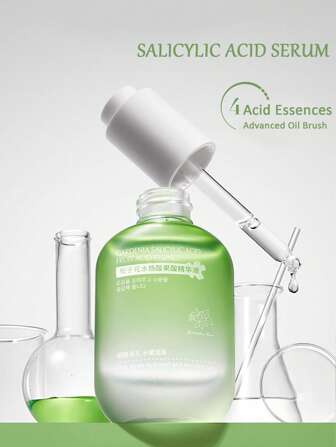 30ml 水杨酸/虾青素精华液，含维生素C、烟酰胺、透明质酸、乳糖酸、果酸精华。紧致、美白、改善暗沉、提亮、淡化斑点、抗衰老、保湿、温和不刺激、滋养肌肤。适合所有肤质，男女通用。