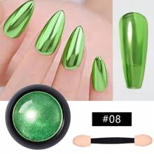 镜面粉 - 激光全息香槟金、奢华金、超光泽金属美甲粉 - 彩色 - 查看 20