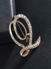 Vintage Versatile Men's English Letter Brooch, Suit Lapel Flower Badge, Unisex Fashionable Large Pin Clothing Accessory, High-End Suit Decoration, Sweater/Jacket Pins, Suitable For Parties, Weddings, Birthdays, Daily Wear, Holiday Gifts