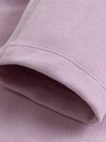 mini bala Young Girl Thick Warm Leggings, Winter Warm Inner Layer Pants - Purple - View 6