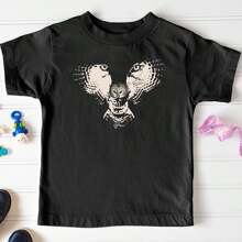 100% Cotton Flying Wolf Toddler Tee Streetwear Graphic For Women Slightly Fashion Stylish Summer Unisex Top For Everyday Wear Soft Print Round Neck Short Sleeve Designer Clothes Breathable Casual Comfortable Stretched Homme Versatile