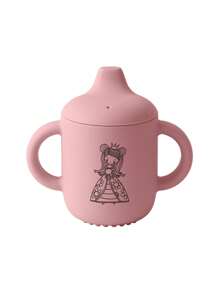 PopLittleOne 1PC硅胶婴儿吸管杯卡通图案婴儿杯子便携式婴儿水瓶固体婴儿餐具防漏婴儿奶瓶