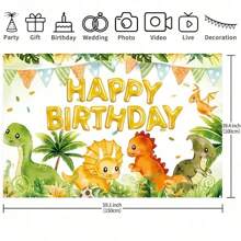 Dinosaur Jungle Theme Birthday Party Decorations With Multiple Separate Options For Balloons And Backdrop Cloth,Suitable For All Seasons Universal Decorations,Indoor And Outdoor Decorations, Photography Studios,Garden Decorations, Party Decorations - Multicolor - View 6