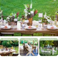 2 Chiếc Khăn Trải Bàn Ren Trắng 14 X 118 Inch Khăn Trải Bàn Thêu Phong Cách Boho Cho Tiệc Cưới, Trang Trí Tiệc Cô Dâu Khăn Trải Bàn Phong Cách Rustic Cổ Điển - Nhiều màu - Xem 8