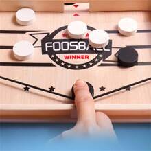 Children's Wooden Flick Chess Board Game, Educational Interactive Parent-Child Toy For Thinking & Training