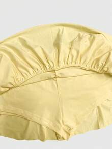 女士纯色荷叶边百褶裙，可爱蛋糕裙款式，适合聚会、街头、派对