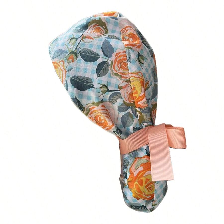 Floral Print Casual Polyester Fiber Other Printed Cap - A - View 1