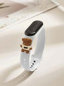 2pcs Children M3 Cute Teddy Bear LED Touch Screen Watch, Convenient For Outdoor, Versatile Casual Fashion Sporty Electronic Watch Set - Multicolor - View 3