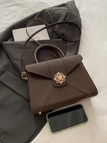 Fashionable Minimalist Elegant Handbag With Clover Lock, Suitable For Office, Parties, Daily Work And Commute, Great Gift