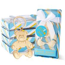 泰迪熊开瓶器，婴儿派对礼品，婚礼礼物，派对用品和装饰品 - 彩色 - 查看 4