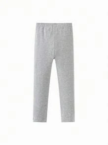 mini bala Young Girls' Thick Thermal Lined Leggings, Warm Winter Base Layer Pants