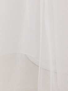 Tween Girls Lace 3/4 Sleeve Bow Mesh Elegant Birthday Party Princess Dress, Suitable For School Graduation Prom Flower Girl, Headband Not Included - White - View 8