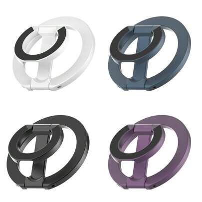 Magnetic Phone Desk Holder Ring Holder 2in1 For MagSafe Double Sided Compatible With Iphone Cellphones Stand Support Telephone Call Grip Compatible With IPhone, Android Phone, Gift For Birthday, Family, Friends Finger Ring Holder, Phone Grip, Phone Accessories