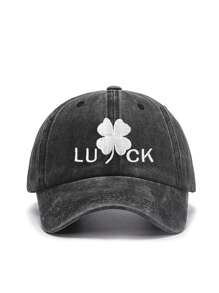 1pc St. Patrick's Day Women's Baseball Caps Clover Embroidery Lucky Green Hat Breathable Women's Accessories Holiday Celebration Gifts Sunscreen Hat - Shamrock - View 8