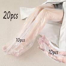 [Quantity] Pcs/Set Disposable Waterproof Long Foot Mask, Moisturizing Leg Spa Treatment, Thickened Multipurpose Hand Moisturizing Gloves, Suitable For SPA, Daily Skincare, Wellness Center, Beauty Salon - Multicolor - View 12