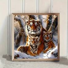 Extra Large DIY Diamond Painting Kit - Animal Theme, Round Acrylic Rhinestones, Suitable For Beginners And Home Decor - Multicolor - View 3