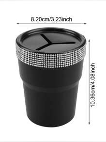Fashionable Minimalist Crystal Car Cup Holder - Multifunctional Storage Cup, Anti-Slip Design, Convenient For Storing Coins, Practical And Handy - one-size - View 11