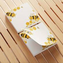 4 Packs Of Sticker Notes 3x3 Inches, 1 Pack Of 50 Cute Bee Sticker Notes School Office Home Supplies Student Teacher Gifts