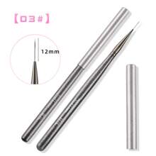 1/6Pcs Nylon Hair UV Gel Acrylic Nail Art Builder Brush Pen Drawing Pens For Nail Design Nail Supplies For Professionals