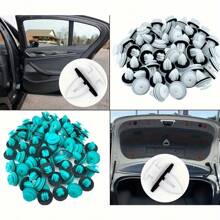 100PCS Car Door Panel Retainer Clips, Car Door Panel Clips, Door Clips For Car Door Panels- Fasteners With Soundproofing For Interior Trim & Bumper - one-size - View 6