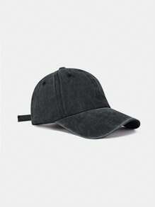 1pc Unisex Retro Solid Color Vintage Baseball Cap, Simple & Versatile, Suitable For Students, Outdoor Sports, Leisure Travel, Spring/Summer