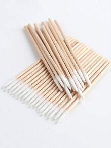 100/200/300/500/1000 Stück Ultrafeine Einweg-Nagelpflegestäbe mit spitzer Spitze für Präzision - Packung mit kleinen, holzstäbchenartigen Stäben für die Nagelpflege, Einzelkopf- und Doppelkopfreinigungsstäbe mit Mikrorand, Reinigungsstäbe mit spitzer Spitze, Mehrzweck-Präzisions-Holzstäbe, verwendbar für Makeup, Tattoo-Dauerversorgung, tägliche Reinigungsutensilien