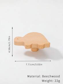 2 Peças Puxadores De Madeira Cartoon, Puxadores Criativos de Armário/Gaveta para Quarto de Crianças, Estilo de Madeira Natural