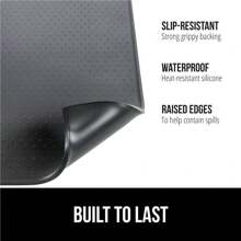 硅胶咖啡垫、浓缩咖啡饮料吧台配件、防水耐热碗碟干燥垫，固定在厨房台面上