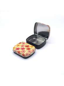 1pc Empty Tinplate Storage Case, Vintage Hinge Mini Box, Small Candy Case, Portable Packaging Tin Box, Outdoor Travel Supplies, Home Organization And Storage Supplies - Multicolor - View 16