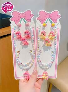 MY LITTLE PONY 1 件可爱卡通串珠项链 - 人物吊坠、感恩节、圣诞节、生日、万圣节装饰创意礼物、婚礼回礼、动漫爱好者、适合派对礼物的家居装饰、家居、派对用品、情人节礼物、生日装饰和礼物