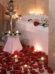 500/1000/2000/3000/5000pcs Artificial Red Rose Petals,Romantic Handmade Flowers,Suitable For Wedding Party Room Layout Home Decoration,Birthday Decoration,Table Centerpieces,Bedroom Decoration,Room Decoration,Bathroom Decoration,Valentine's Day Gift,Graduation Decoration