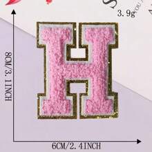 8CM Patch Letters For Clothes Alphabet Sticky Letter Clothing Bags Jacket Iron On Letter Emblems Chenille Patches For DIY MC006 - Multicolor - View 18