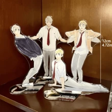 4pcs/Set Funny Anime Teenager Style Acrylic Standing Display Decoration Desk Decor Set - Multicolor - View 5