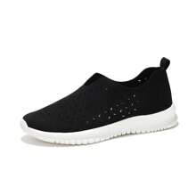 Orchid Leather Sneakers By Project Cloud - Lightweight, Arch Support. - Black - View 3