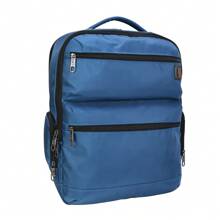 Swiss Tech Unisex Travel Backpack With Luggage Passthrough Sleeve, Blue - Blue - View 6