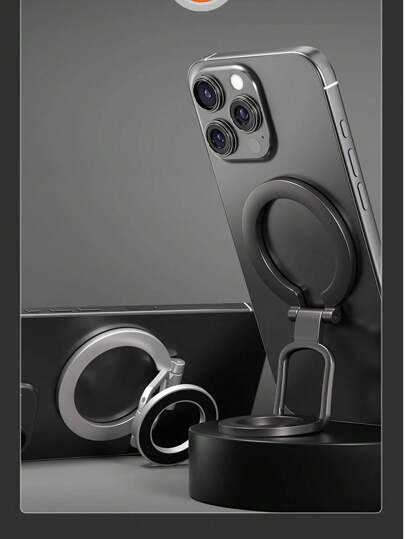 2025 双面 MagSafe 手机支架，兼容 14/15/16 - 强磁可折叠指环支架和指握支撑，通用，兼容 、Android 手机，生日、家人、朋友的礼物，指环支架，手机握把，手机配件