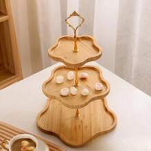 1 件装多层水果盘，家庭客厅茶几零食糖果盘托盘，3 层可盛放干果、开胃菜、下午茶 - 彩色 - 查看 4